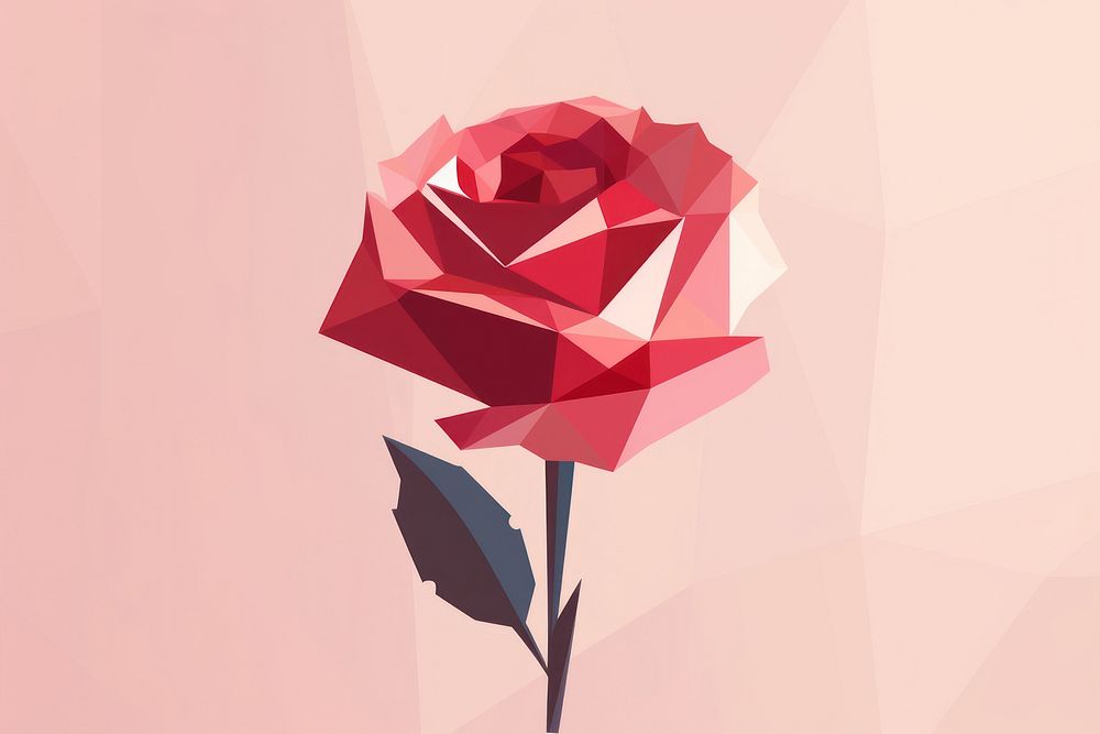 Rose art flower symbol. AI generated Image by rawpixel.