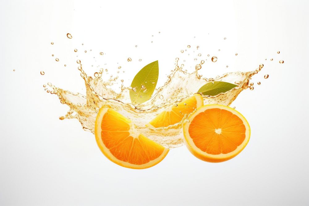 Orange fruit slices grapefruit lemon juice. AI generated Image by rawpixel.