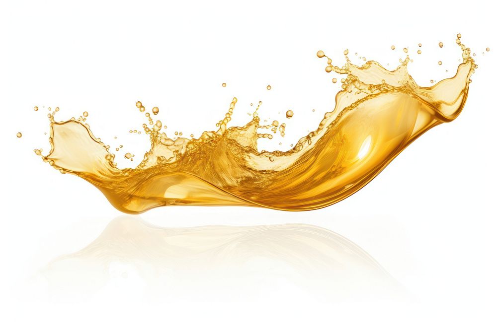 Realistic wide Golden water splash backgrounds gold white background. AI generated Image by rawpixel.