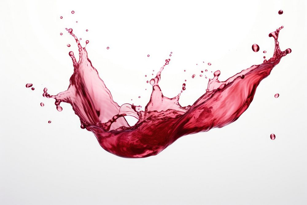Realistic wide red color wine water splash refreshment splattered freshness. AI generated Image by rawpixel.