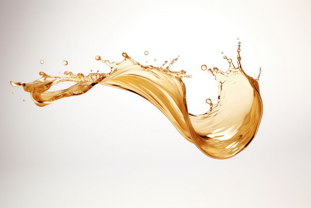 Golden color water swish refreshment accessories splattered. AI generated Image by rawpixel.