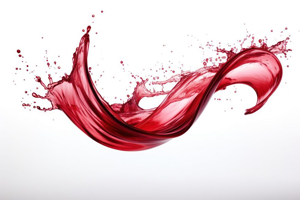 Beautiful red color wine water swish refreshment splattered splashing. AI generated Image by rawpixel.