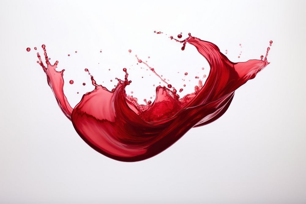 Beautiful red color wine water swish refreshment splattered splashing. AI generated Image by rawpixel.