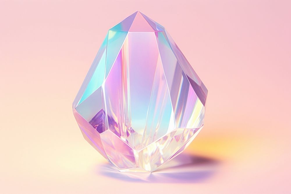 Crystal gemstone jewelry shape. AI generated Image by rawpixel.