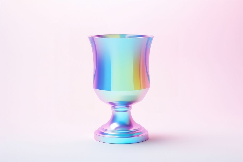 A trophy cup glass white background refreshment. AI generated Image by rawpixel.