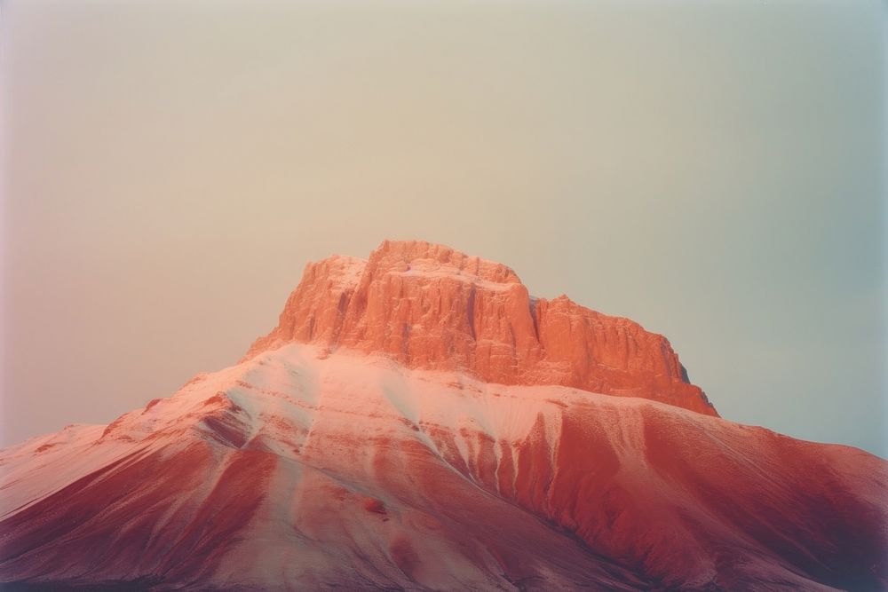 Mountin winter landscape mountain outdoors. AI generated Image by rawpixel.