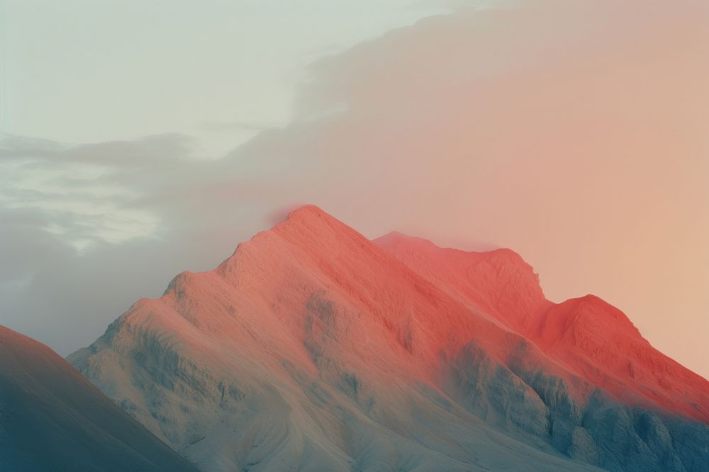 Aesthetic mountin landscape mountain outdoors. AI generated Image by rawpixel.