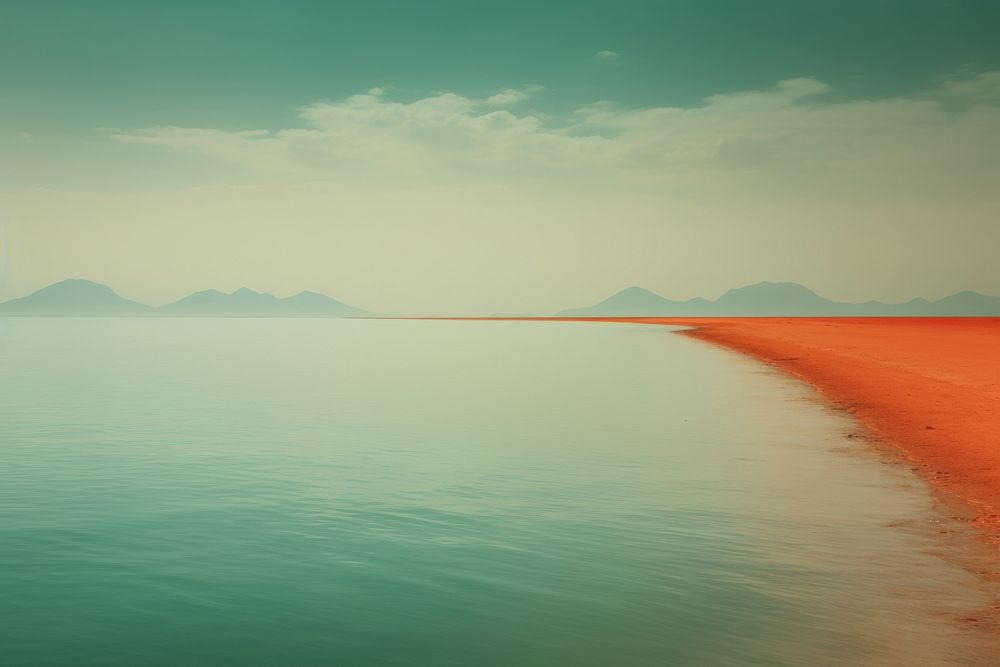 Aesthetic sea landscape outdoors horizon. AI generated Image by rawpixel.