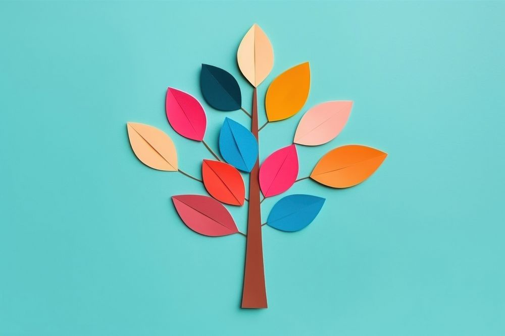 Branch leaf art plant paper. AI generated Image by rawpixel.