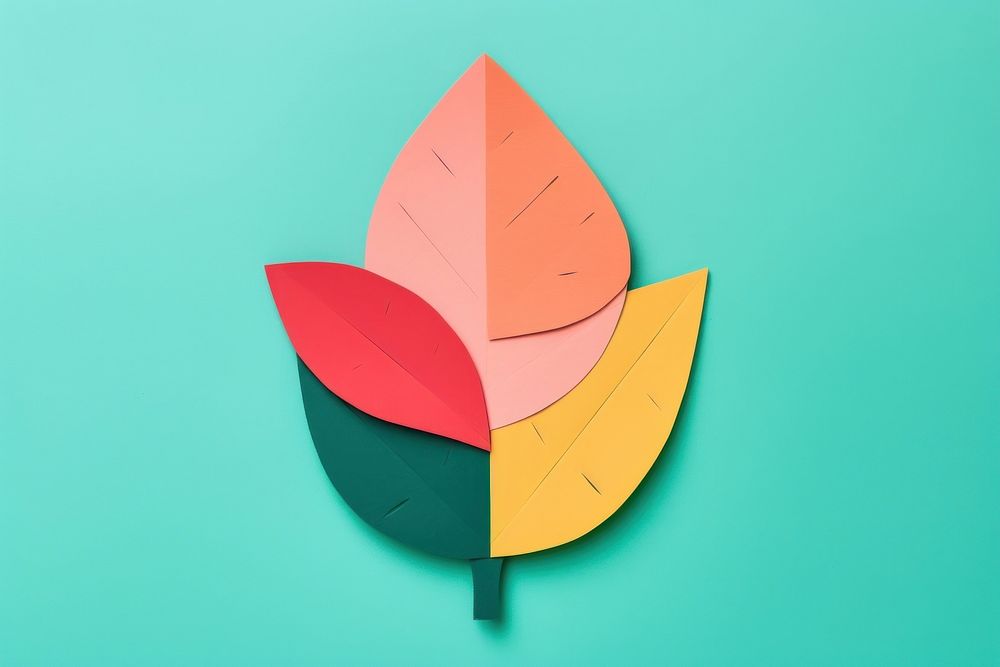Green leaf art plant green background. AI generated Image by rawpixel.