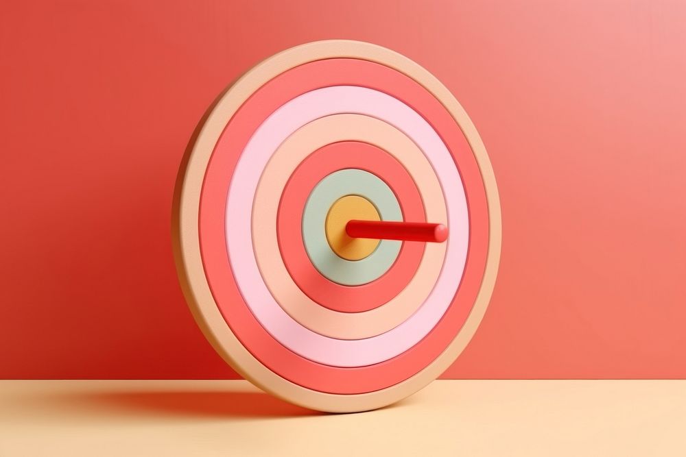 The board for target with bullseye arrow darts game recreation. AI generated Image by rawpixel.