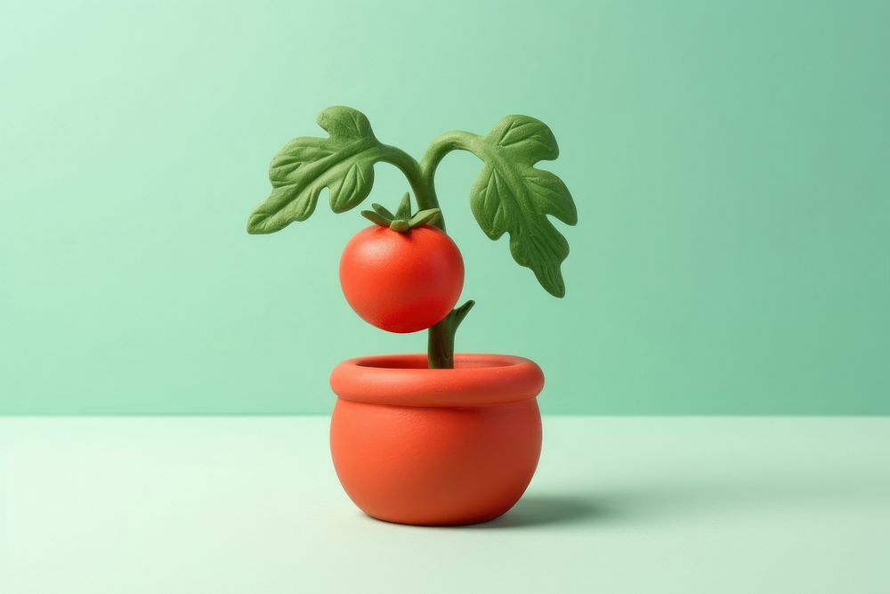 Tomato plant food leaf houseplant. AI generated Image by rawpixel.
