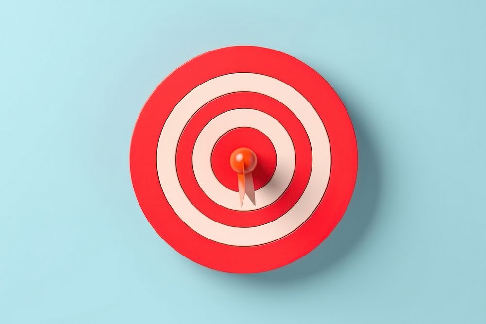 Board for target with bullseye arrow darts game recreation. AI generated Image by rawpixel.