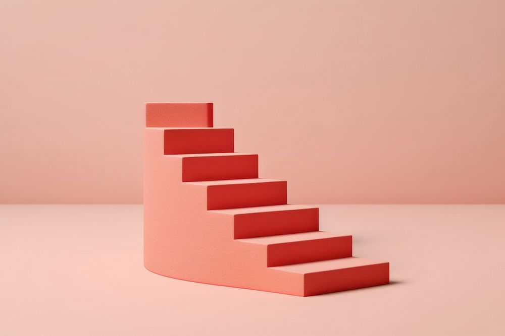 Business stairstep side view staircase architecture furniture. AI generated Image by rawpixel.