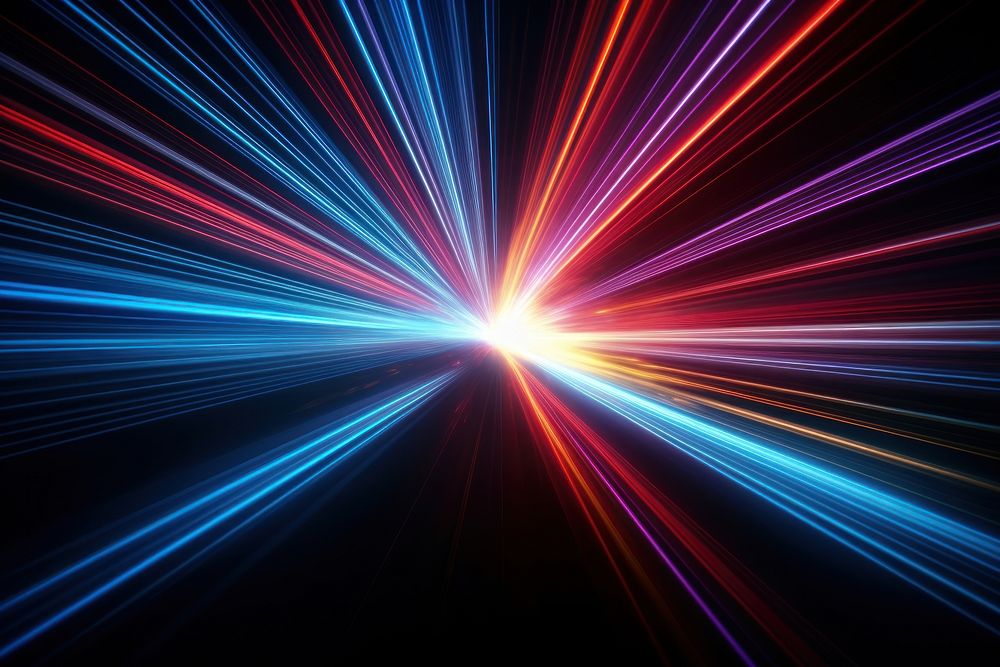 Fibre optic neon light backgrounds motion laser. AI generated Image by rawpixel.