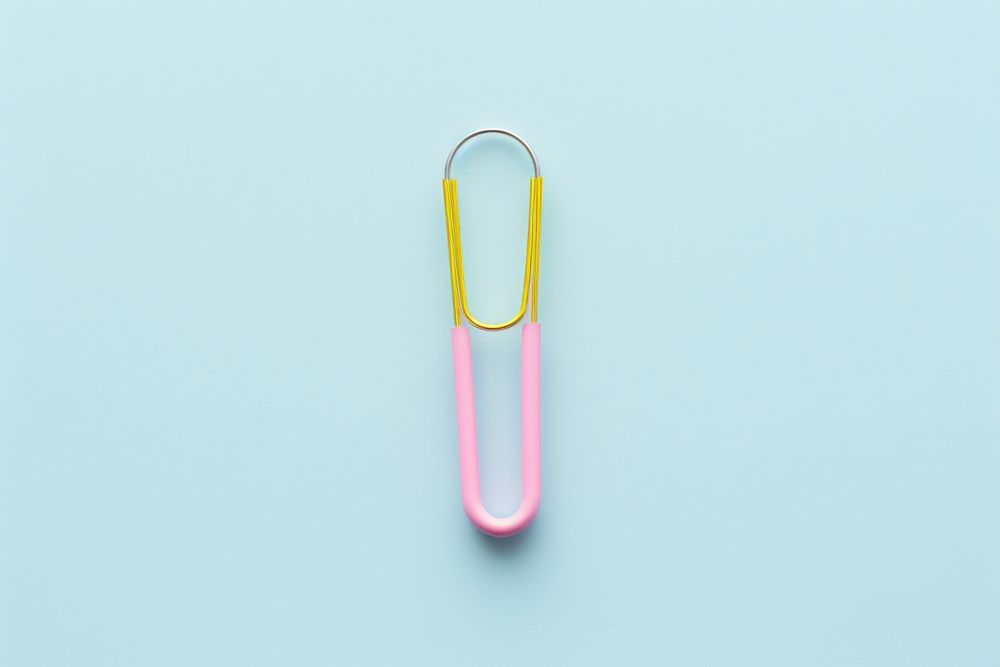 Paper clip cutlery yellow circle. AI generated Image by rawpixel.