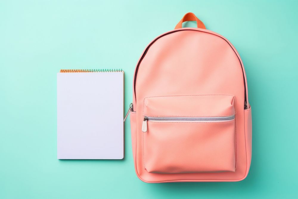 Student bag and book backpack handbag organization. AI generated Image by rawpixel.