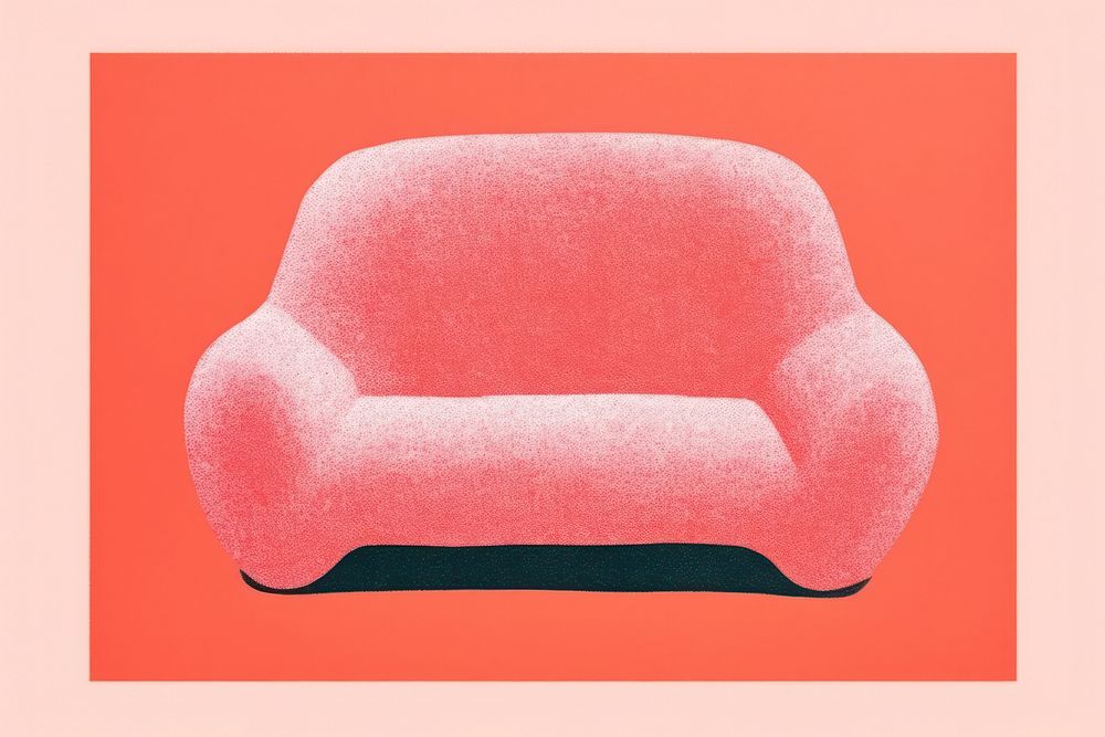 Sofa furniture armchair cushion. AI generated Image by rawpixel.