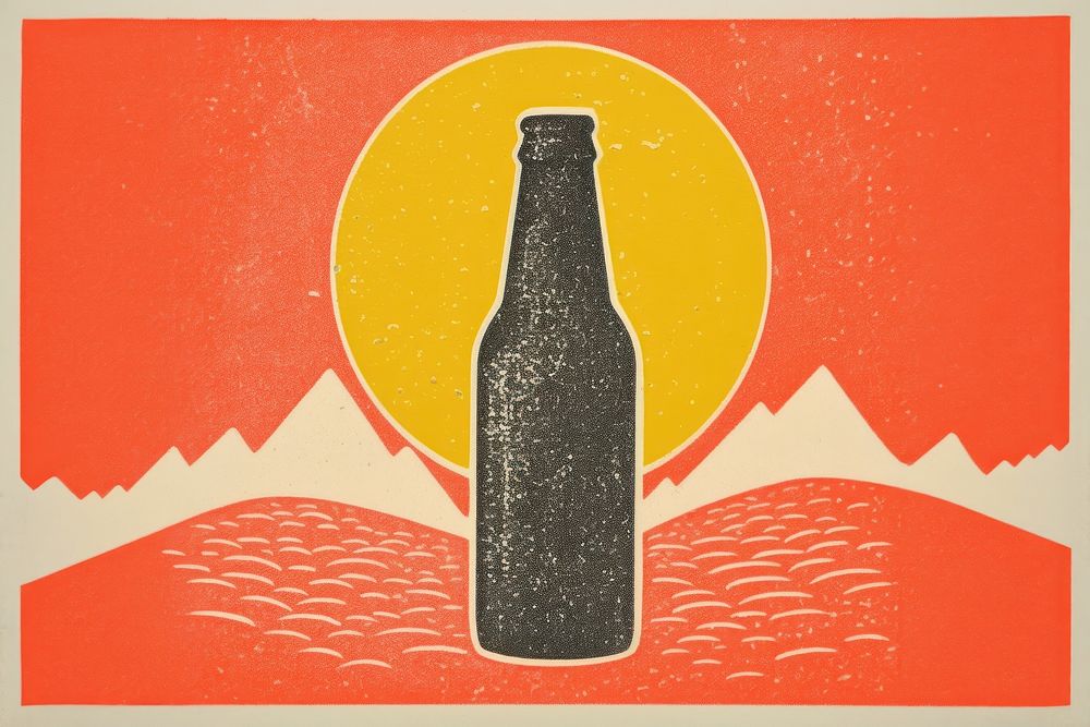 Beer bottle drink refreshment. AI generated Image by rawpixel.