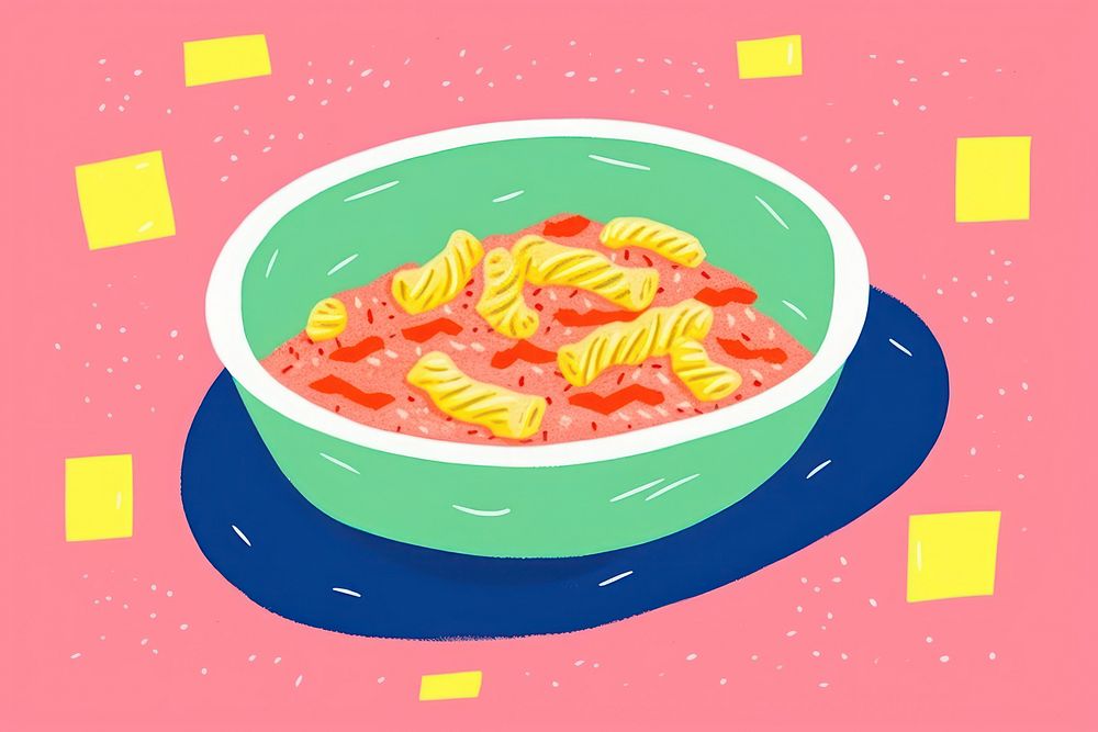 Pasta dish bowl food freshness. AI generated Image by rawpixel.