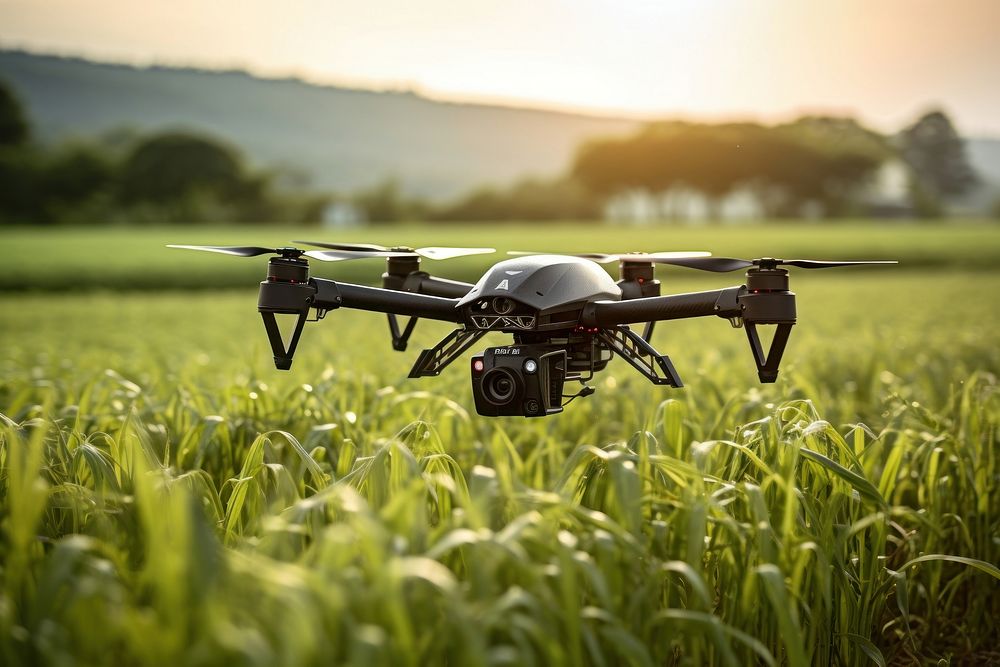 Technician farmer agriculture aircraft outdoors. AI generated Image by rawpixel.