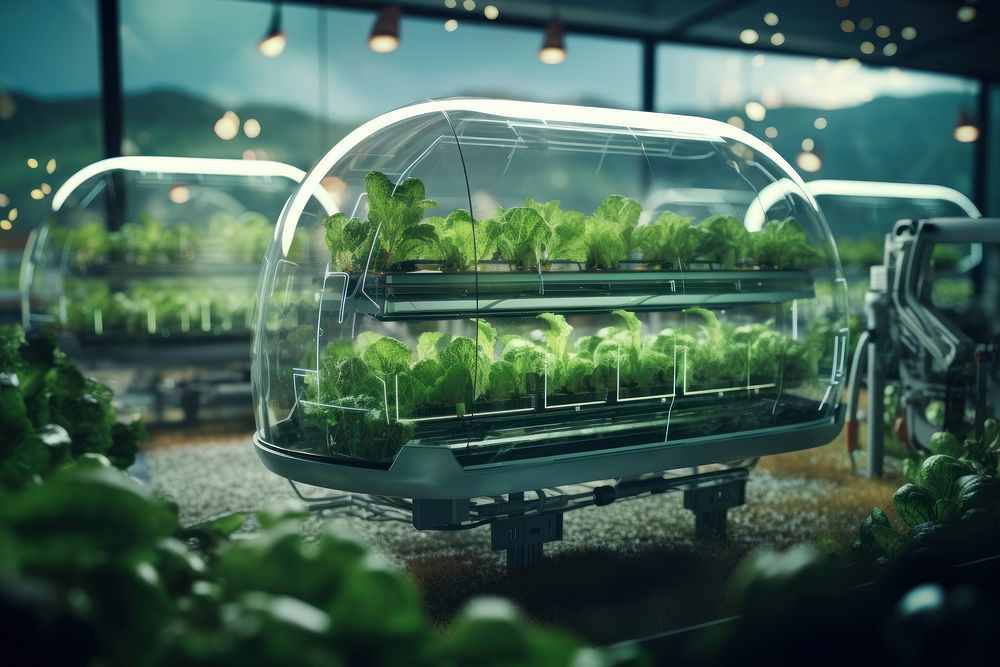 Smart farm gardening food agriculture. AI generated Image by rawpixel.
