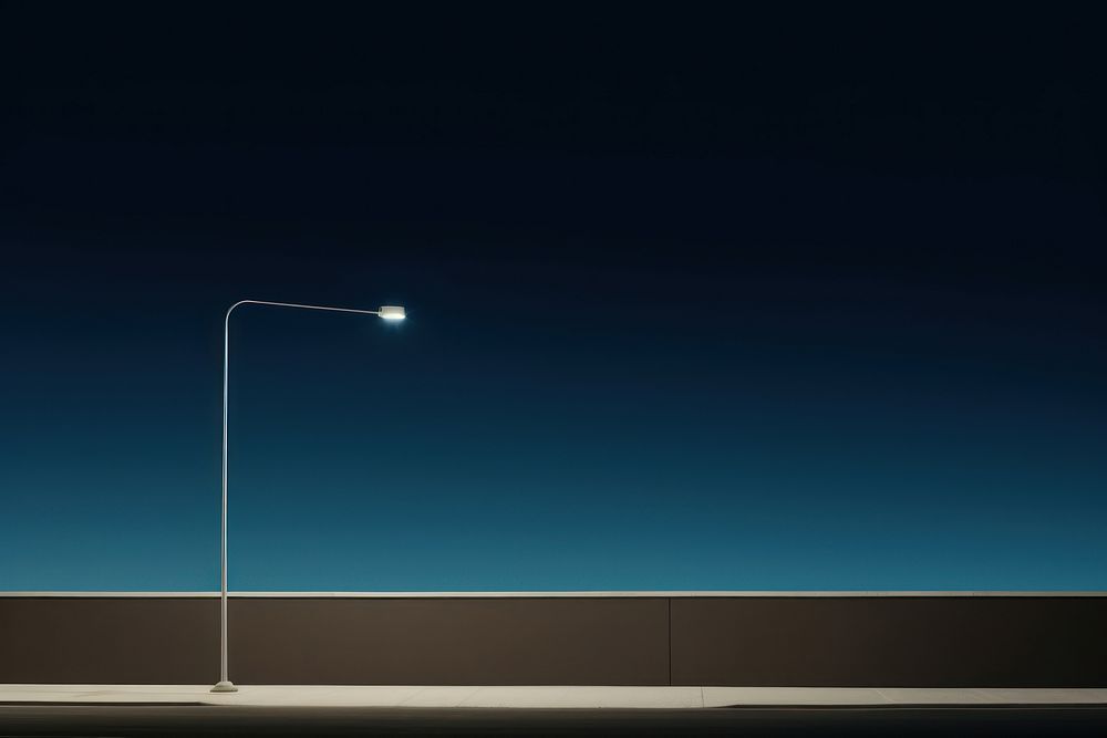 Night lighting lamp sky. AI generated Image by rawpixel.
