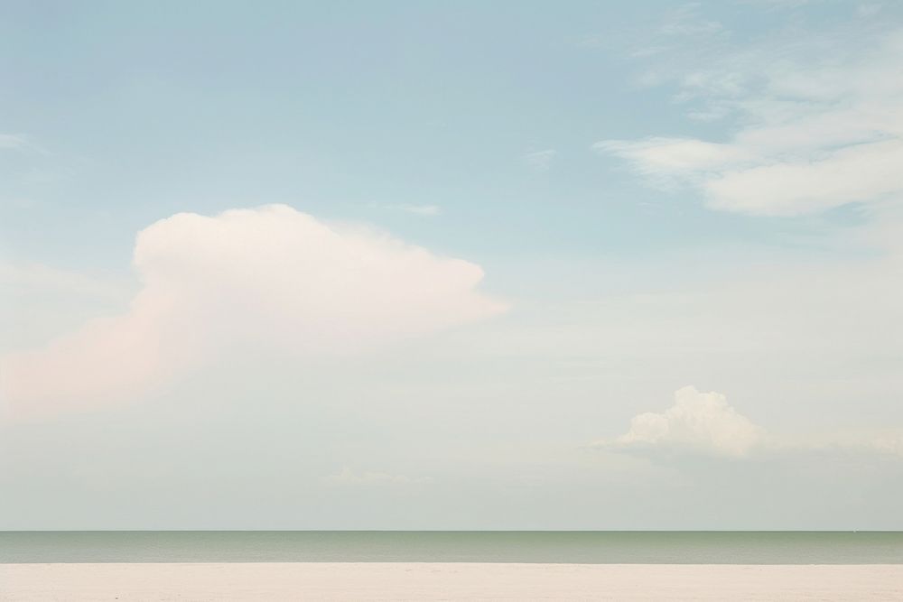 Beach cloud sky landscape. AI generated Image by rawpixel.