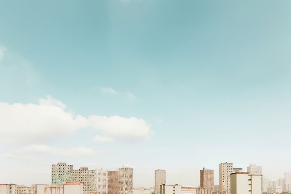 City sky architecture landscape. AI generated Image by rawpixel.