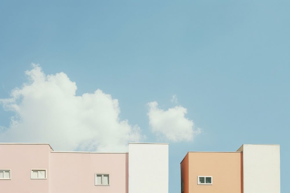 City cloud sky architecture. AI generated Image by rawpixel.