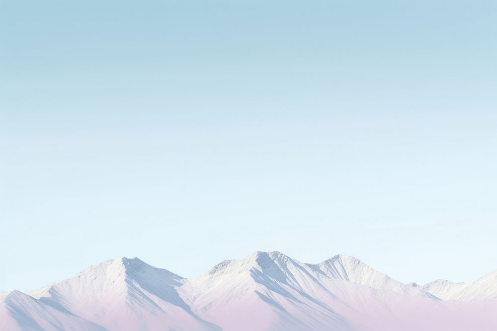 Snow mountain sky landscape outdoors. AI generated Image by rawpixel.