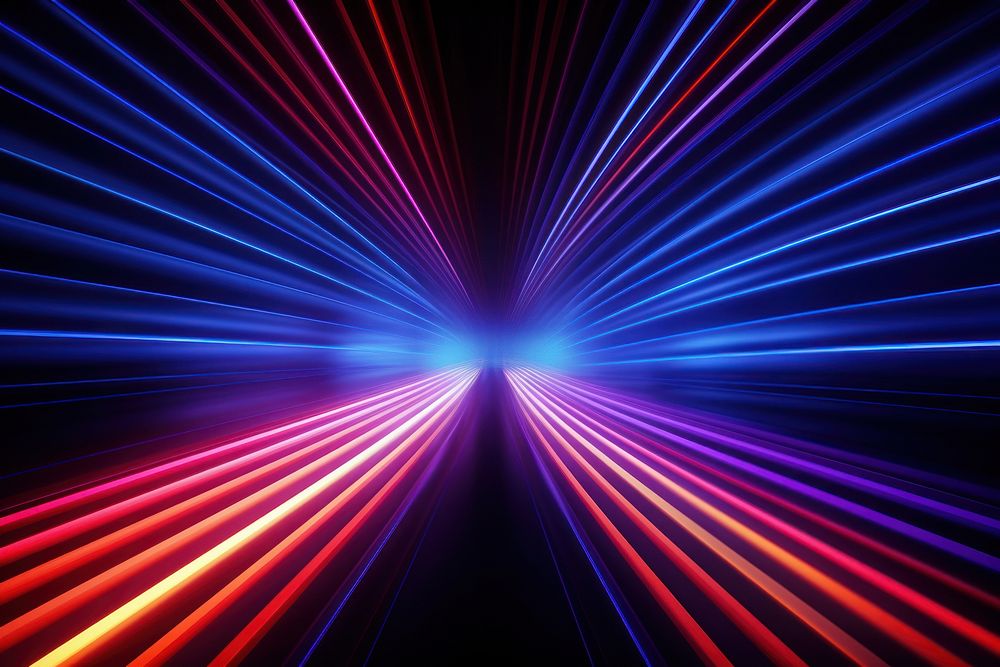 Neon light line backgrounds motion laser. AI generated Image by rawpixel.