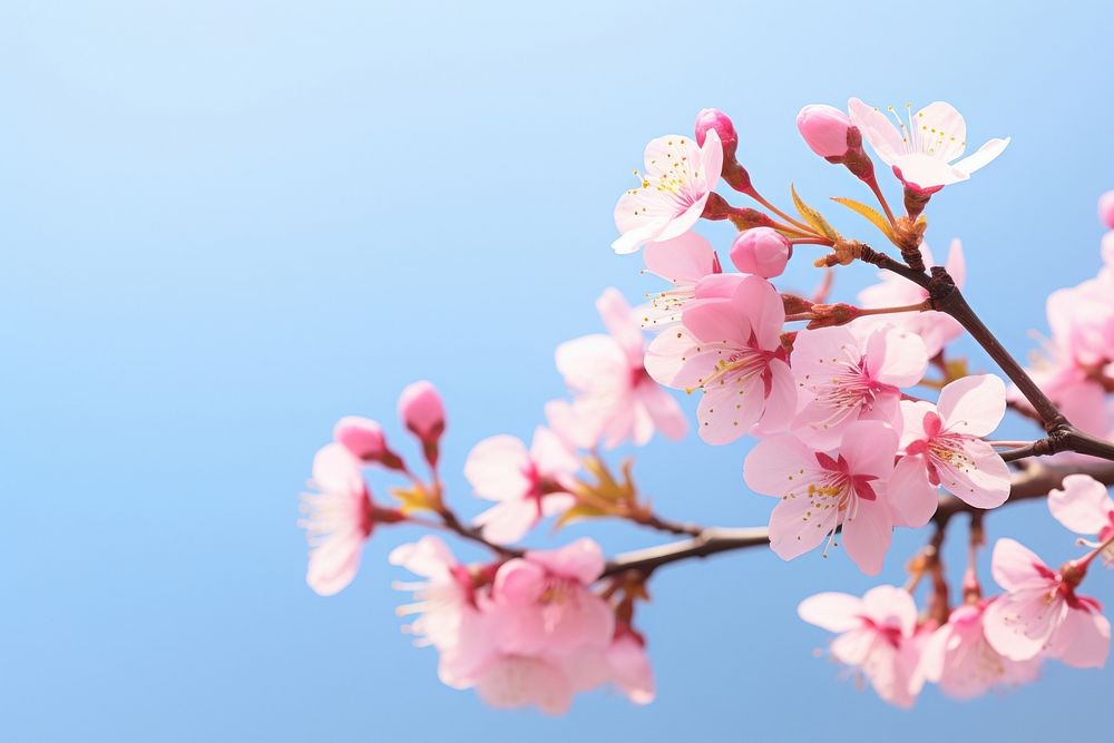 Cherry blossoms outdoors flower nature. AI generated Image by rawpixel.