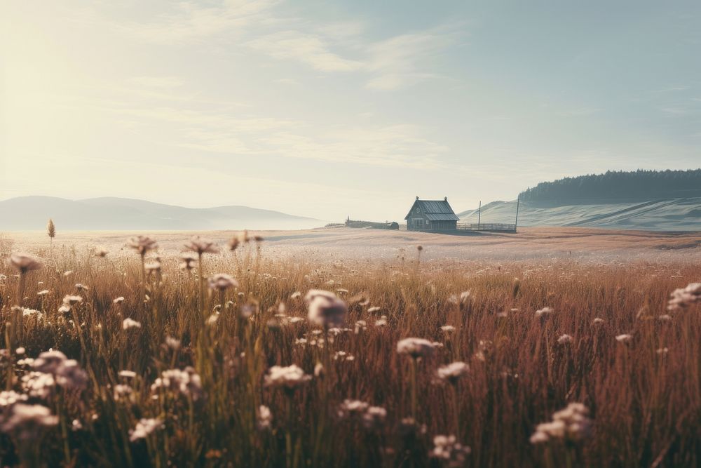 Field landscape architecture grassland. AI generated Image by rawpixel.