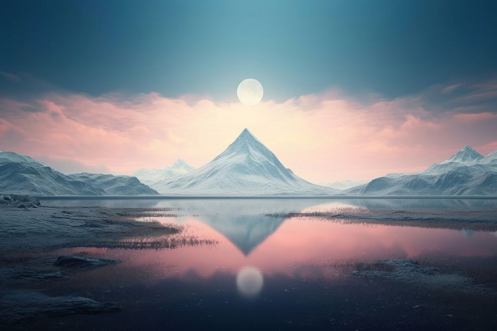Landscapes astronomy panoramic outdoors. AI generated Image by rawpixel.