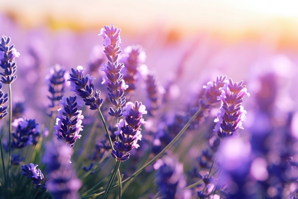 Lavender Field lavender outdoors blossom. AI generated Image by rawpixel.