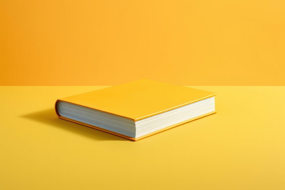 Book self publication yellow simplicity. AI generated Image by rawpixel.