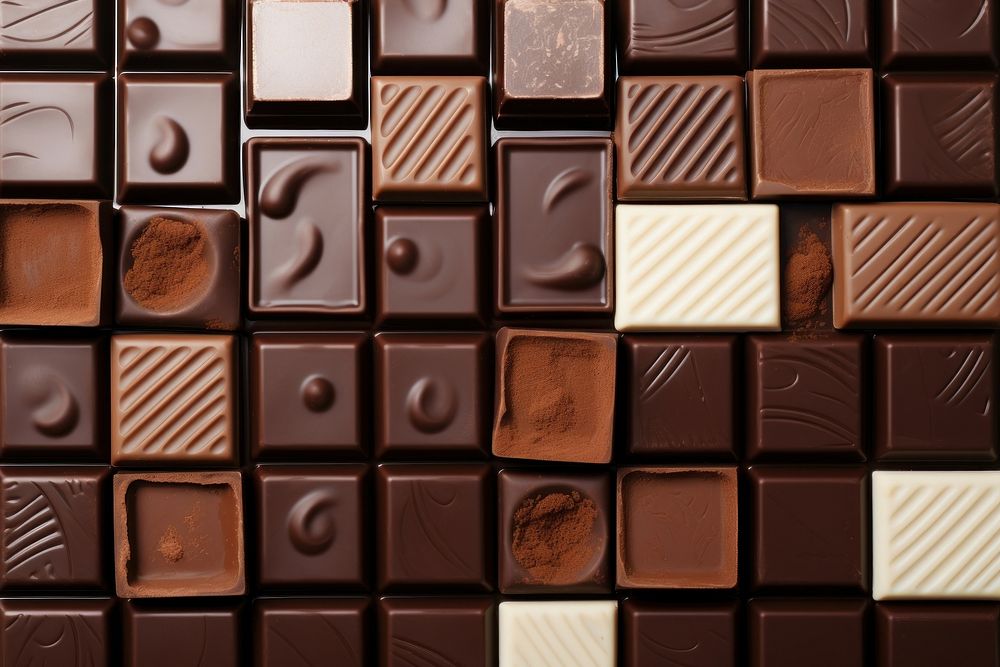 Chocolates confectionery backgrounds dessert. AI generated Image by rawpixel.