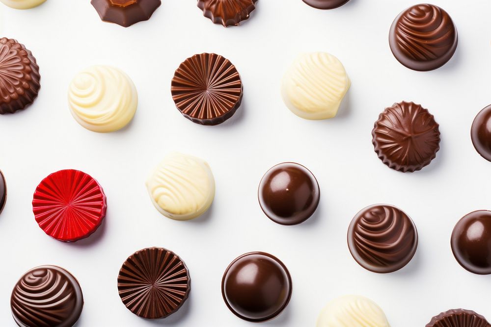 Chocolates confectionery backgrounds dessert. AI generated Image by rawpixel.