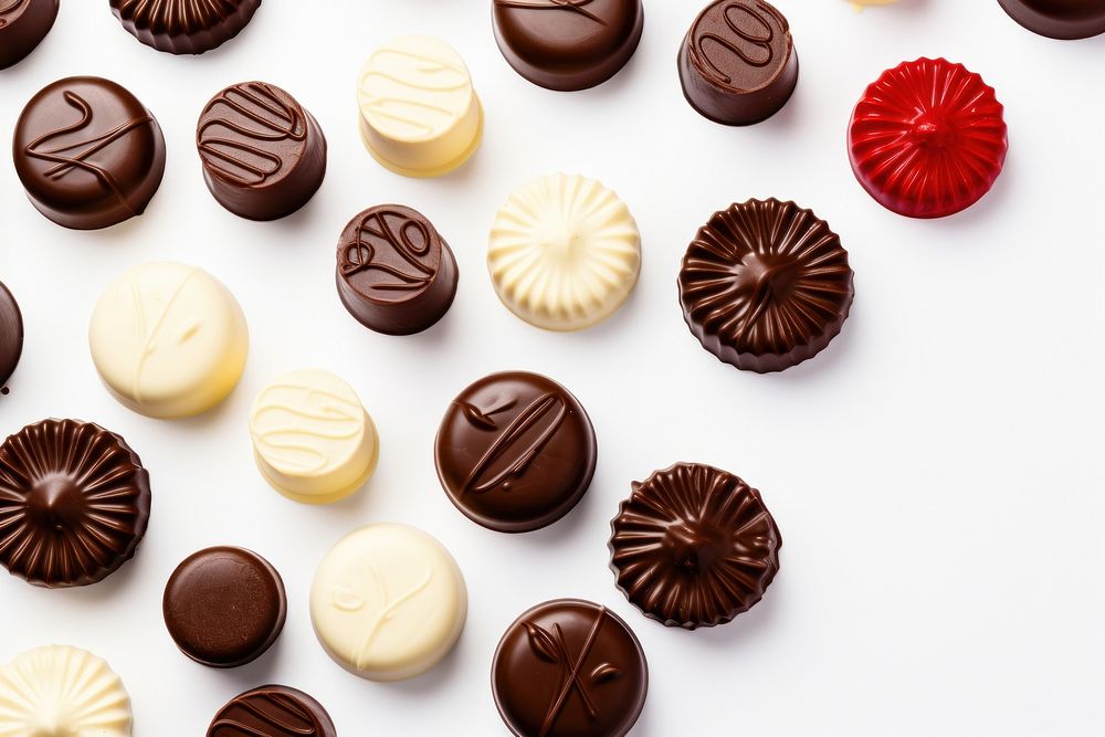 Chocolates confectionery dessert food. AI generated Image by rawpixel.