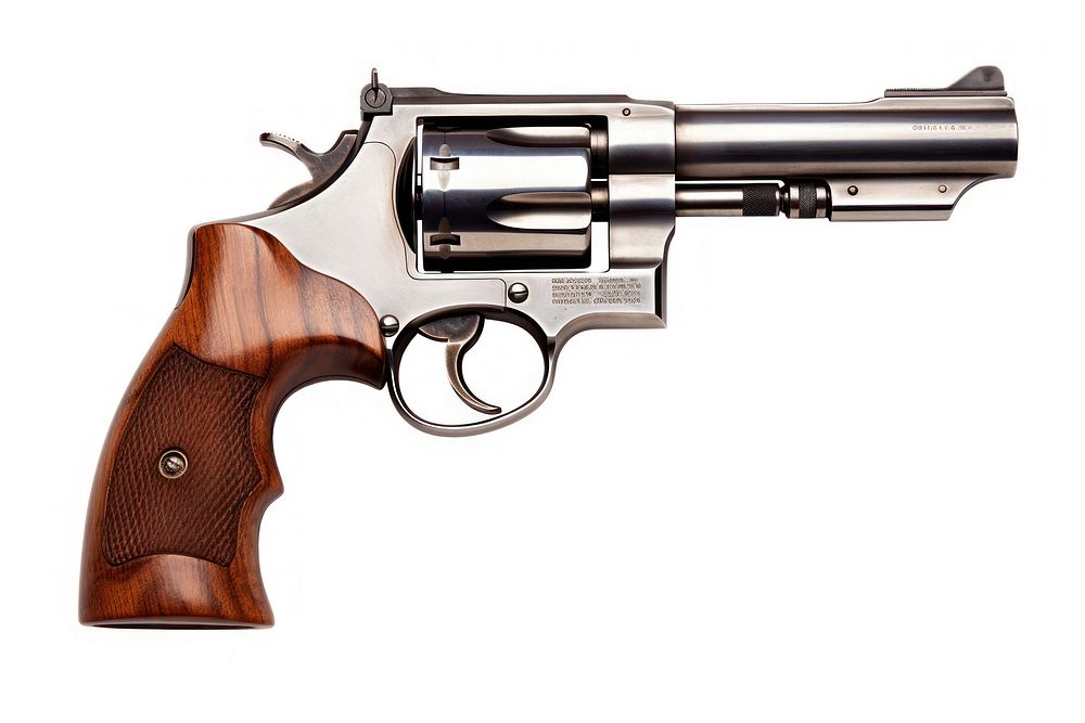 Five shot 38 caliber handgun revolver weapon. AI generated Image by rawpixel.