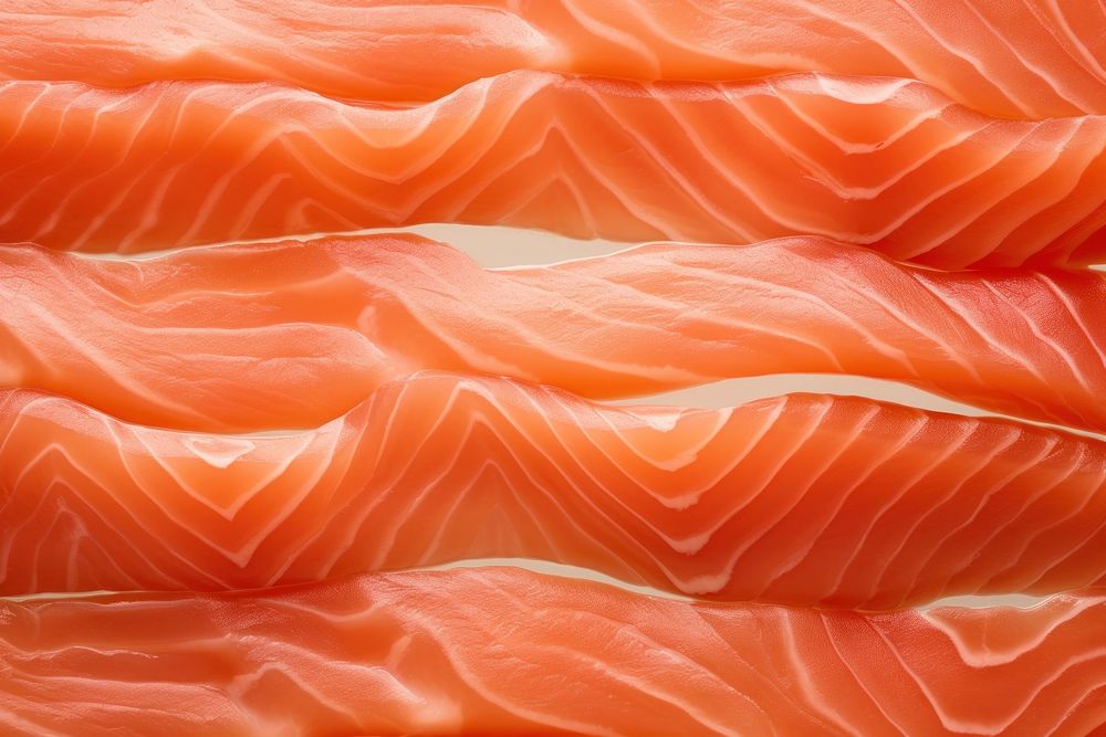 Fresh salmons seafood backgrounds repetition. AI generated Image by rawpixel.