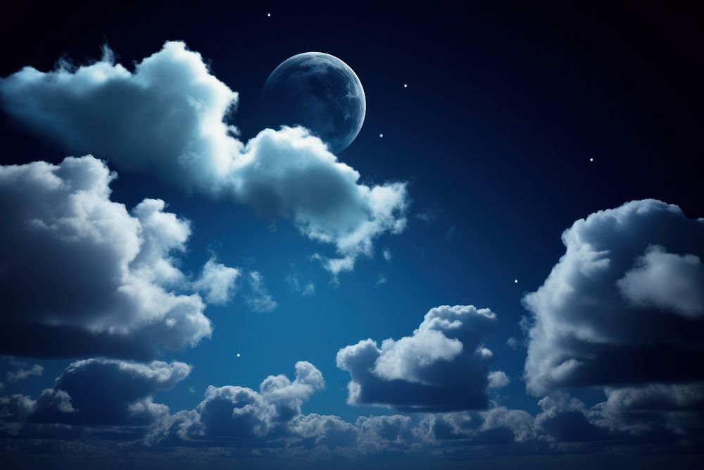 Night sky cloud astronomy outdoors. AI generated Image by rawpixel.