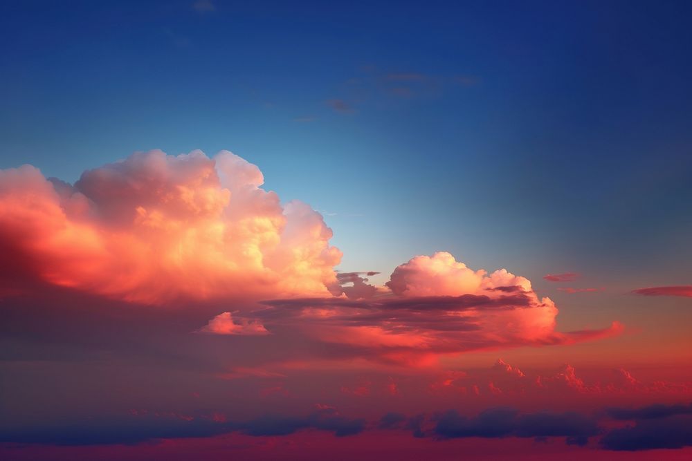 Sunset cloud sky backgrounds. AI generated Image by rawpixel.