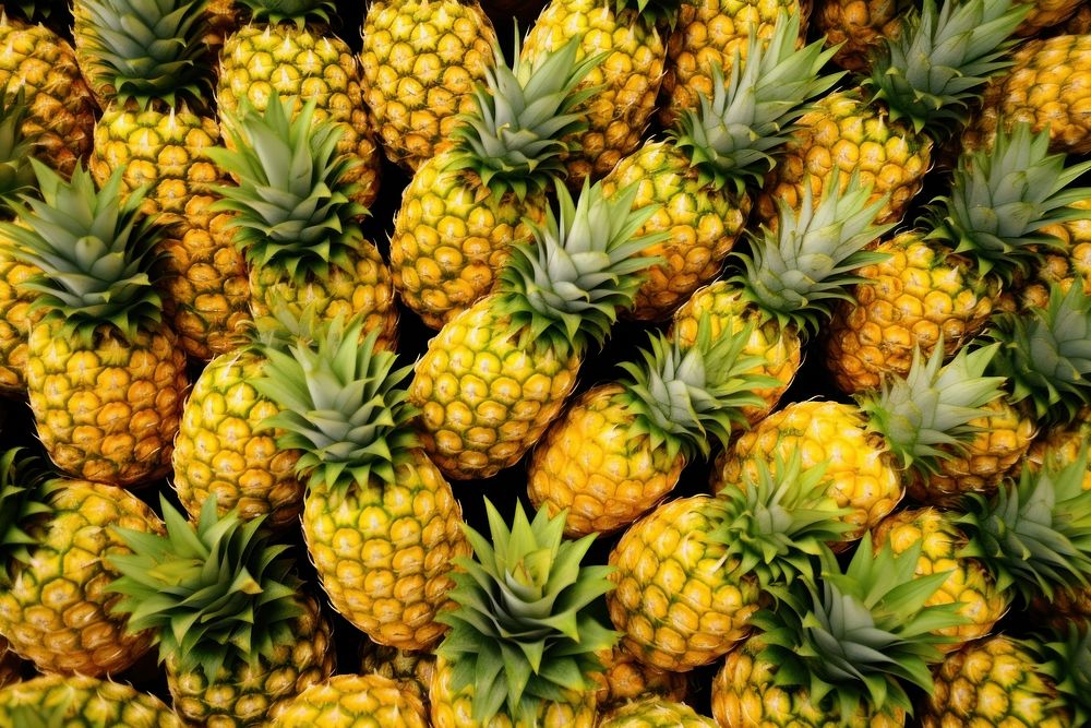 Pineapples backgrounds fruit plant. AI generated Image by rawpixel.
