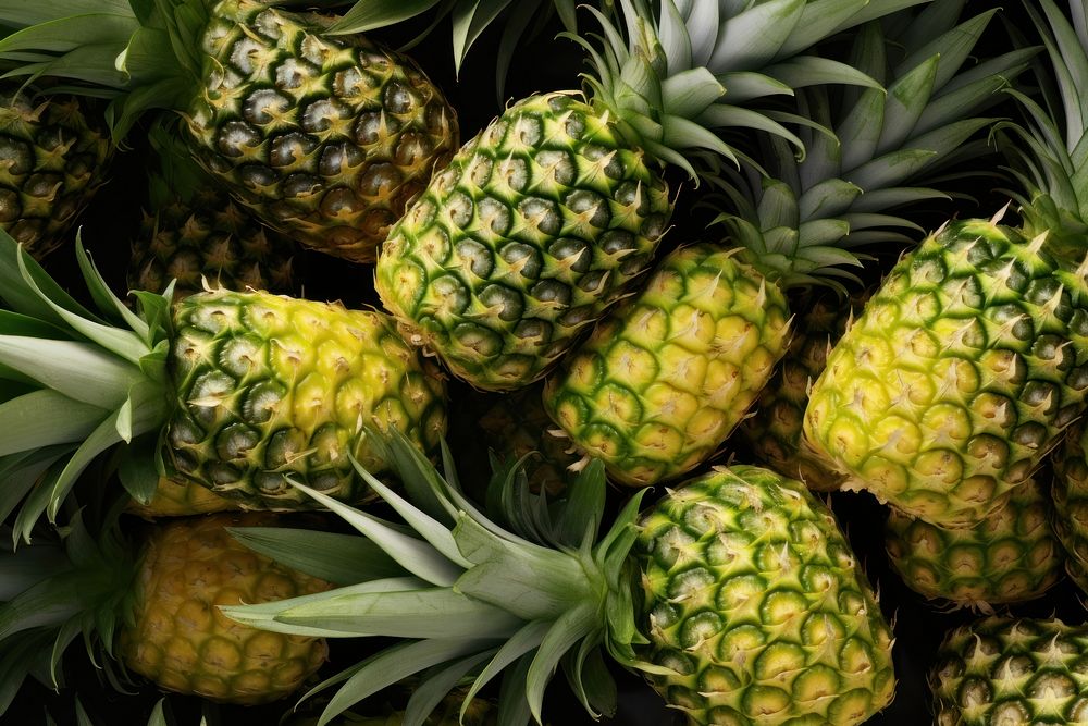 Pineapples backgrounds plant fruit. AI generated Image by rawpixel.