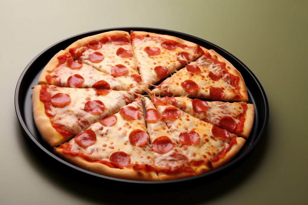 Pizza pieces food pepperoni freshness. AI generated Image by rawpixel.