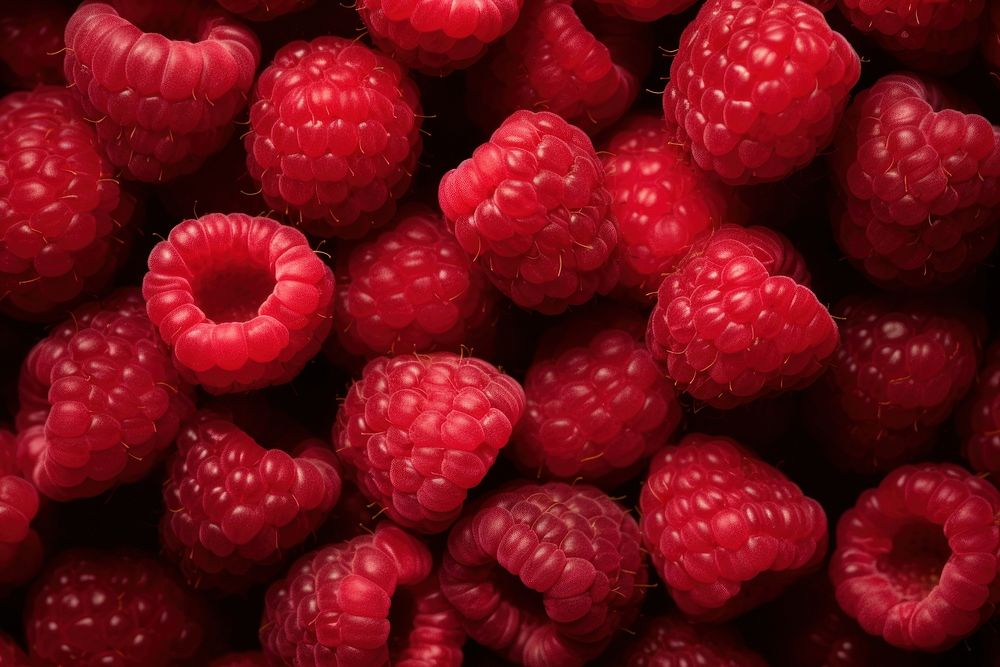 Raspberry backgrounds fruit plant. AI generated Image by rawpixel.