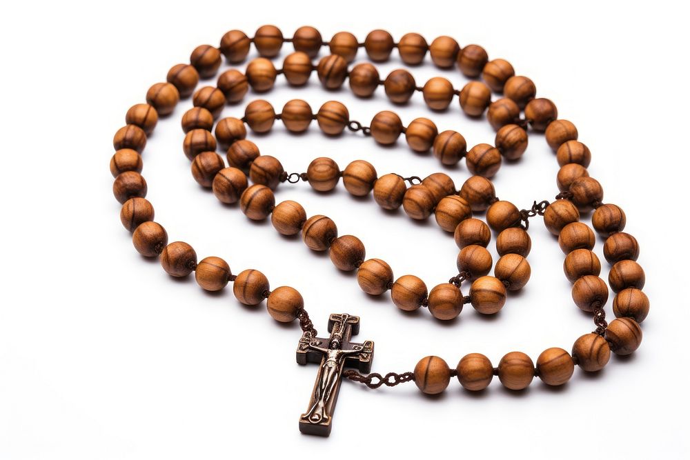 Rosary necklace jewelry bead. AI generated Image by rawpixel.
