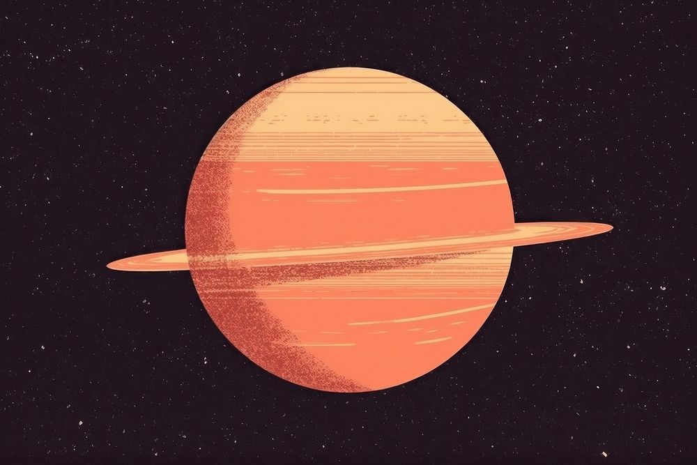 Saturn astronomy planet space. AI generated Image by rawpixel.